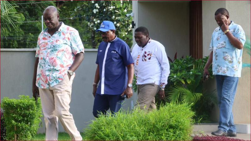 United Opposition leaders in Mombasa.